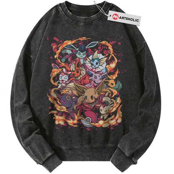 Eevee Sweatshirt, Pokemon Sweatshirt, Anime Sweatshirt, Vintage Sweater