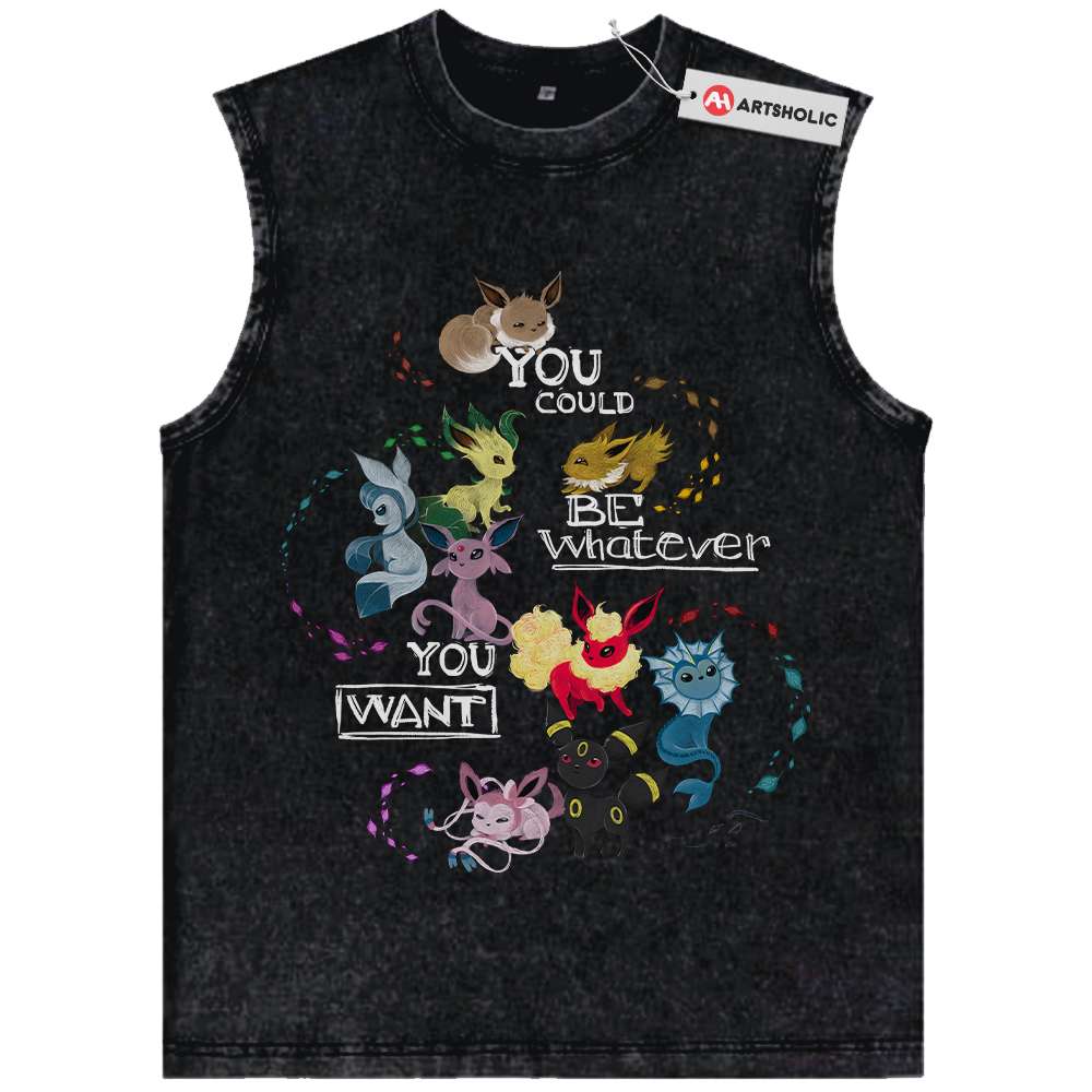 Eevee Tank Top, Pokemon Tank Top, Anime Tank Top, Vintage Tank Top