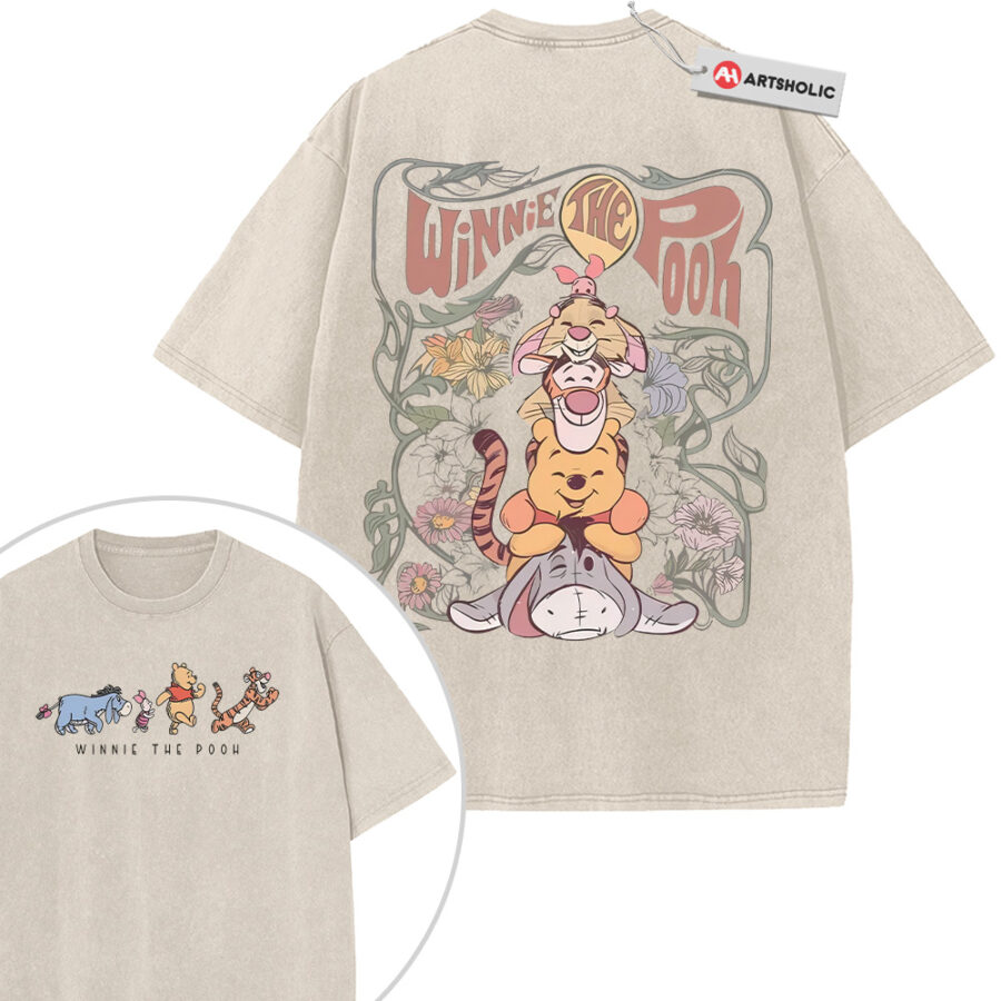 Alternative view of Eeyore Shirt, Tigger Shirt, Rabbit Shirt, Piglet Shirt, Winnie the Pooh Shirt, Animated Shirt, Vintage T-Shirt 2-Sided