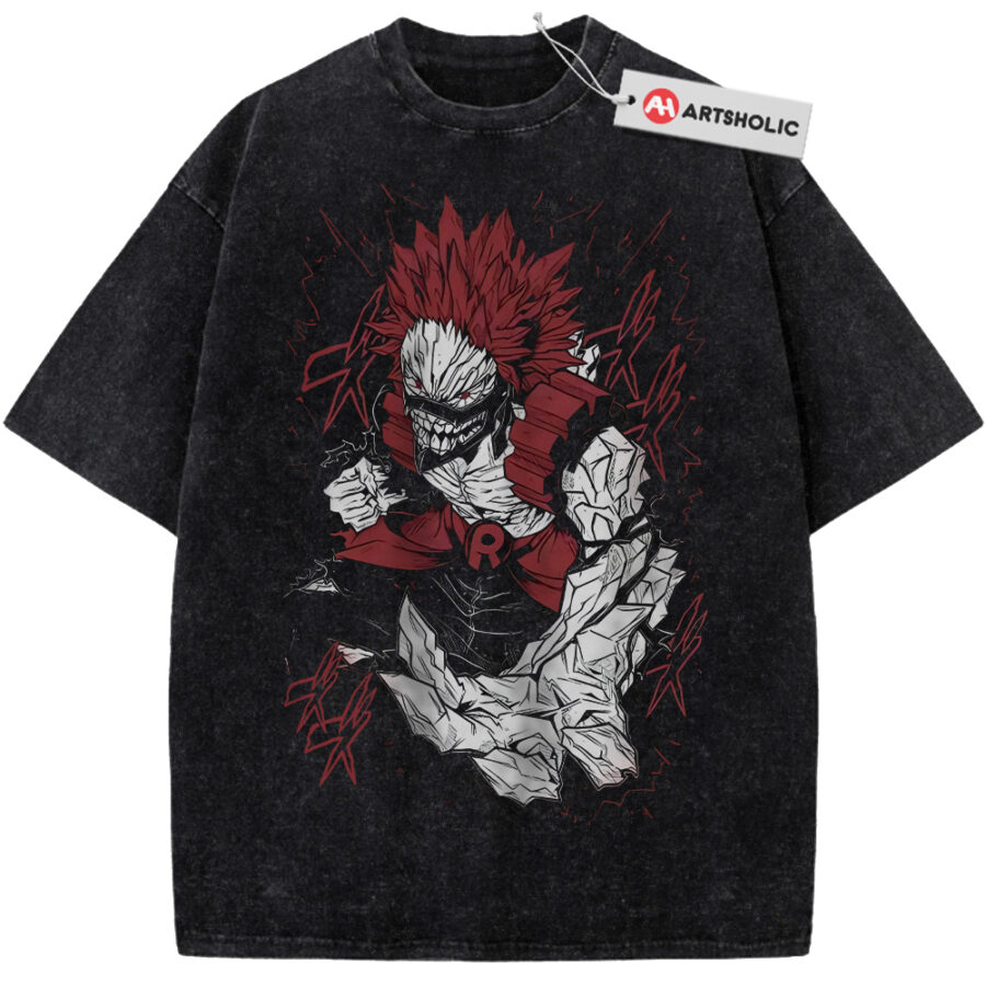 Alternative view of Eijiro Kirishima Shirt, MHA Shirt, Anime Shirt, Vintage T-Shirt
