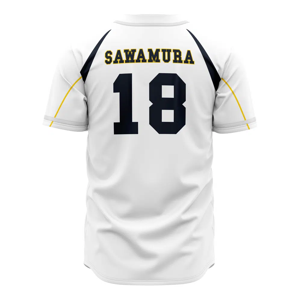 Alternative view of Eijun Sawamura Seido High Ace of Diamond Baseball Jersey