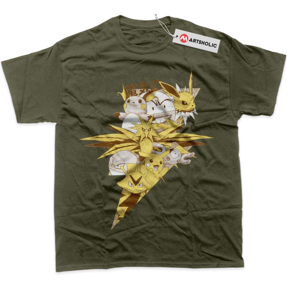 Alternative view of Electric Class Pokemon Shirt, Anime Shirt, Graphic T-Shirt