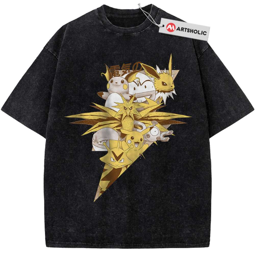 Alternative view of Electric Class Shirt, Pokemon shirt, Anime Shirt, Vintage T-Shirt