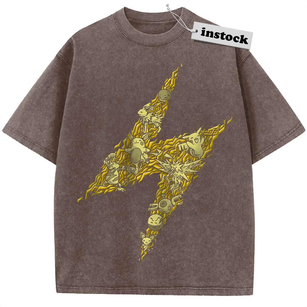 Electric-Type Shirt, Pokemon shirt, Anime Shirt, Vintage Tee