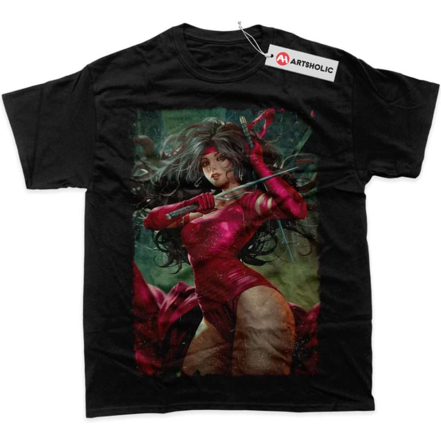 Alternative view of Elektra Shirt, Marvel Comics Shirt, Graphic Tee