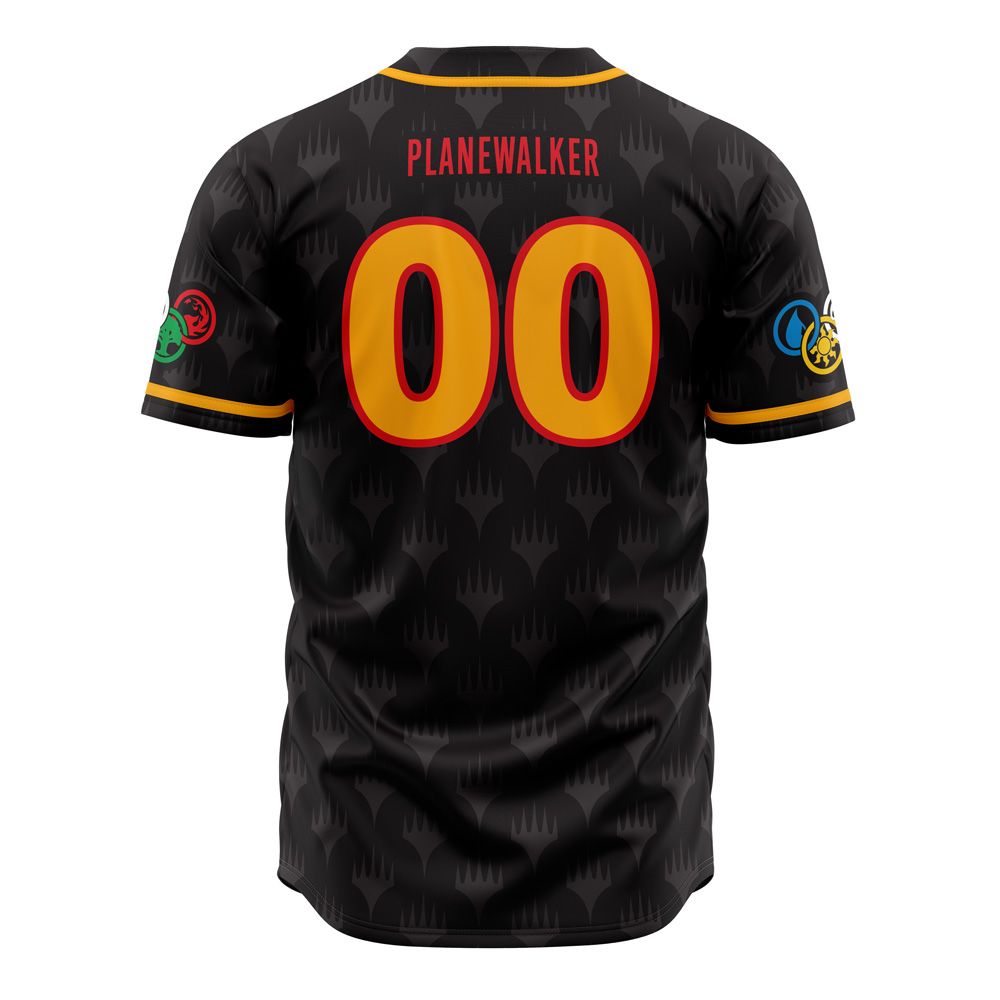 Alternative view of Elements of Magic the Gathering Baseball Jersey