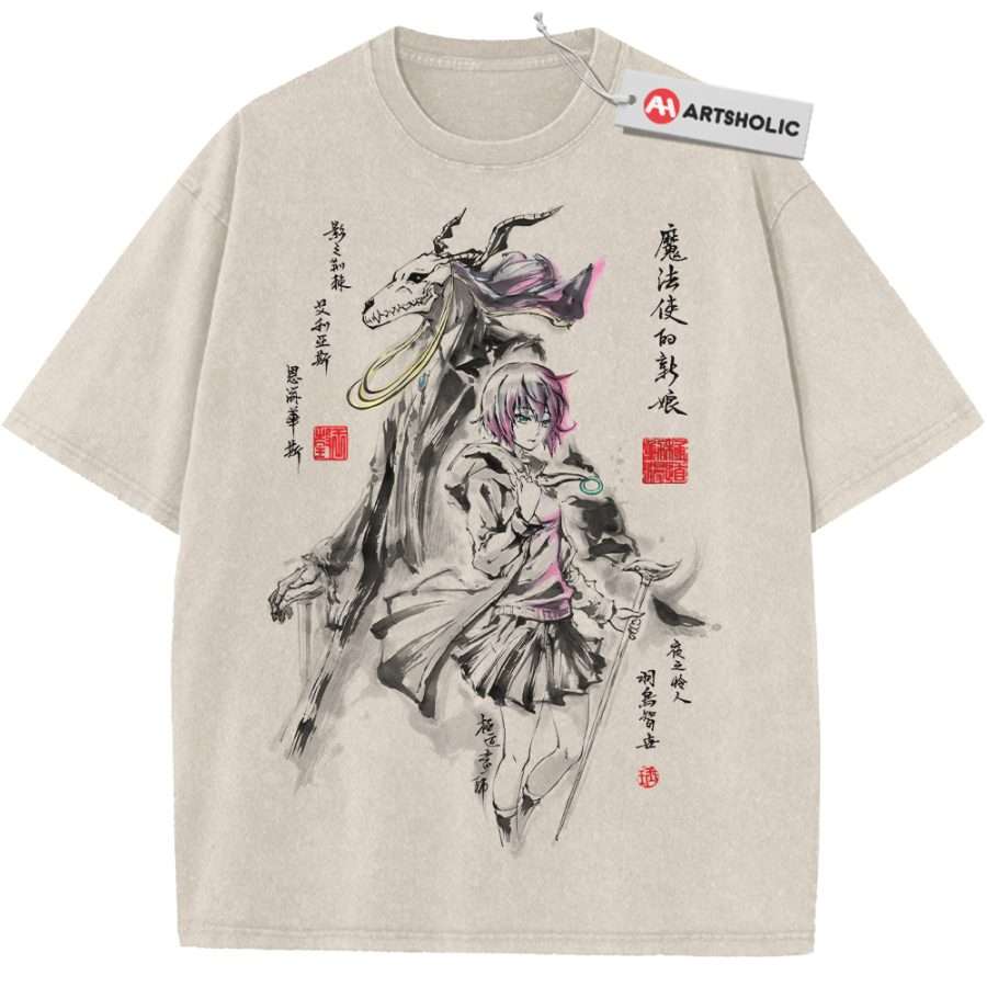 Alternative view of Elias Ainsworth Shirt, Hatori Chise Shirt, The Ancient Magus' Bride Shirt, Anime Shirt, Vintage Tee