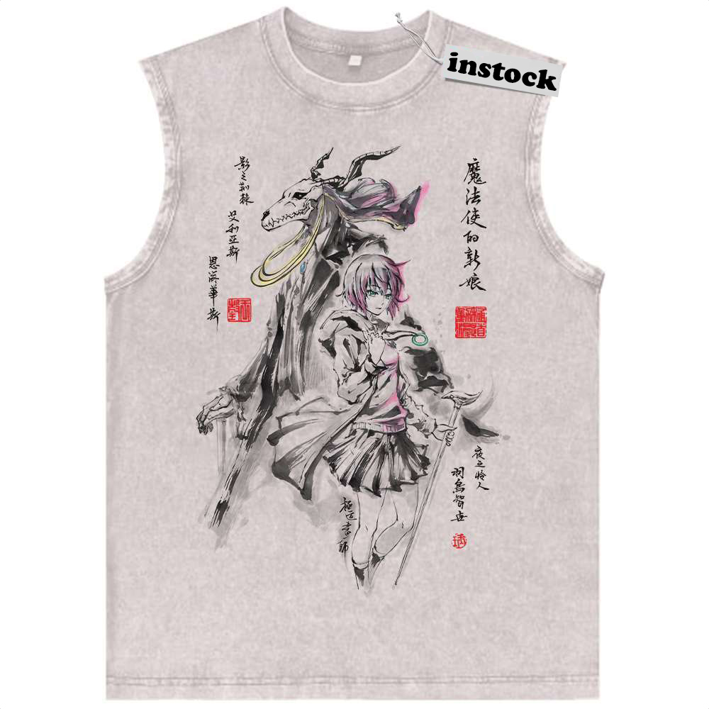 Elias Ainsworth Tank Top, Hatori Chise Tank Top, The Ancient Magus' Bride Tank Top, Anime Tank Top, Vintage Tank Top