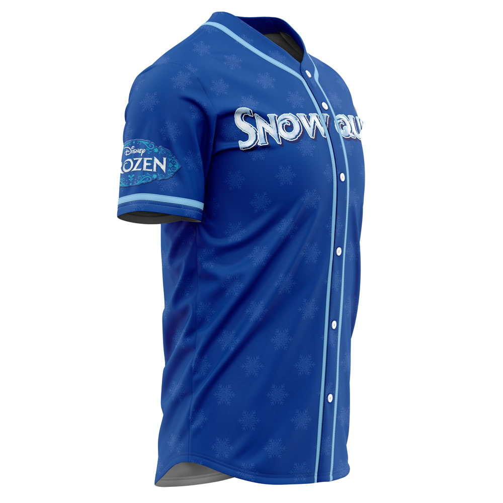 Alternative view of Elsa Frozen V2 Disney Custom Baseball Jersey - Otaku Hall