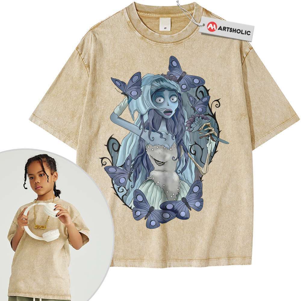 Alternative view of Emily Shirt For Kids, Corpse Bride Shirt For Kids, Animated Shirt For Kids, Vintage T-Shirt For Kids