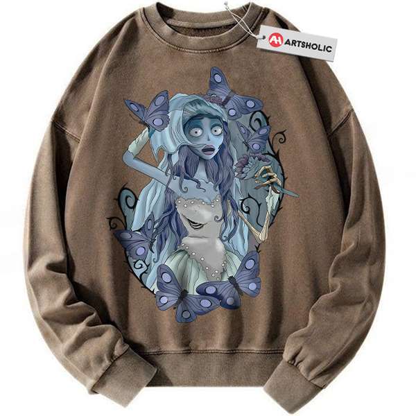 Alternative view of Emily Sweatshirt, Corpse Bride Sweatshirt, Animated Sweatshirt, Vintage Sweatshirt