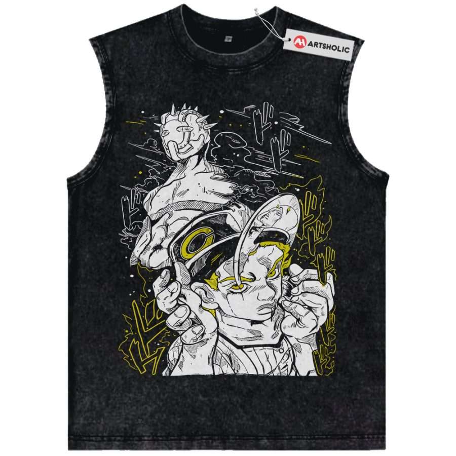 Alternative view of Emporio Alnino Tank Top, JoJo's Bizarre Adventure Tank Top, Anime Tank Top, Vintage Tank Top
