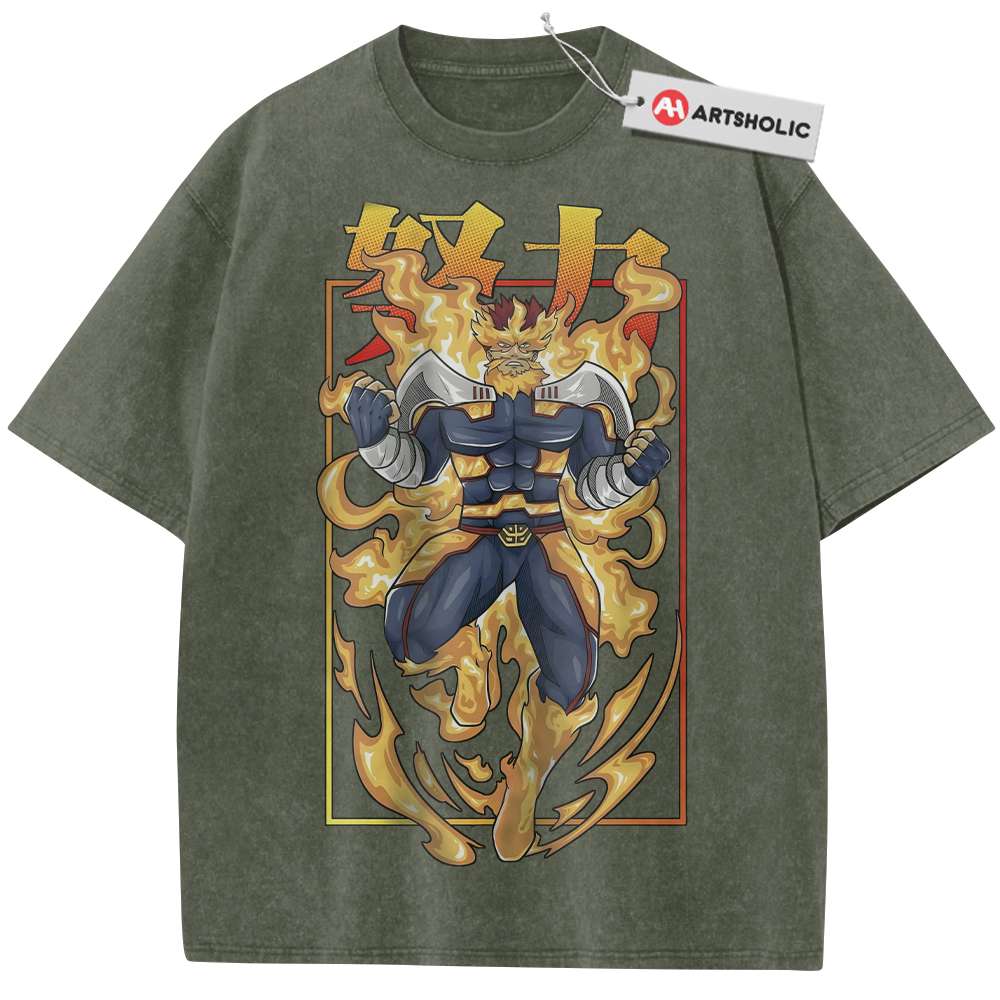 Alternative view of Endeavor Shirt, MHA Shirt, Anime Shirt, Vintage T-Shirt