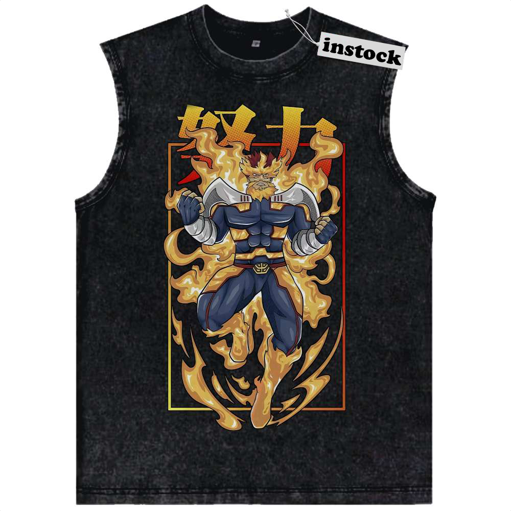 Endeavor Tank Top, MHA Tank Top, Anime Tank Top, Vintage Tank Top