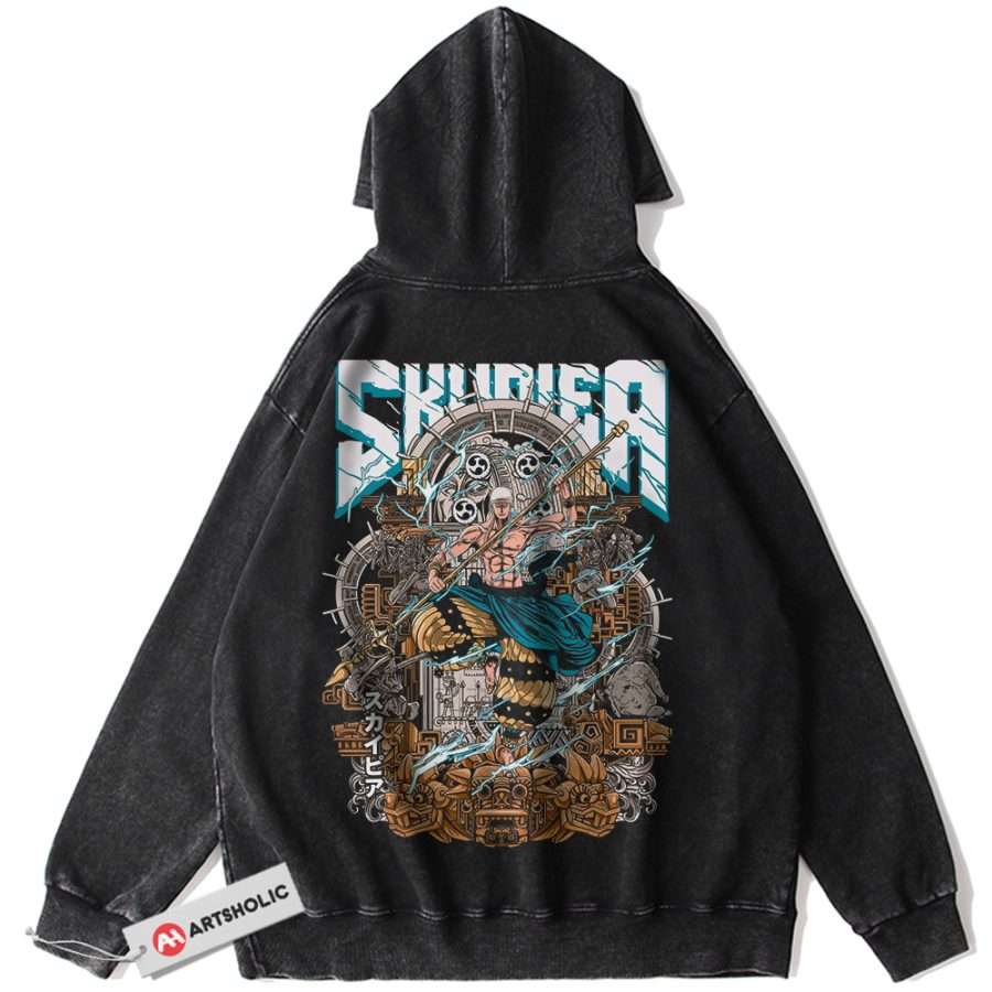 Alternative view of Enel Hoodie, One Piece Hoodie, Anime Hoodie, Vintage Hoodie