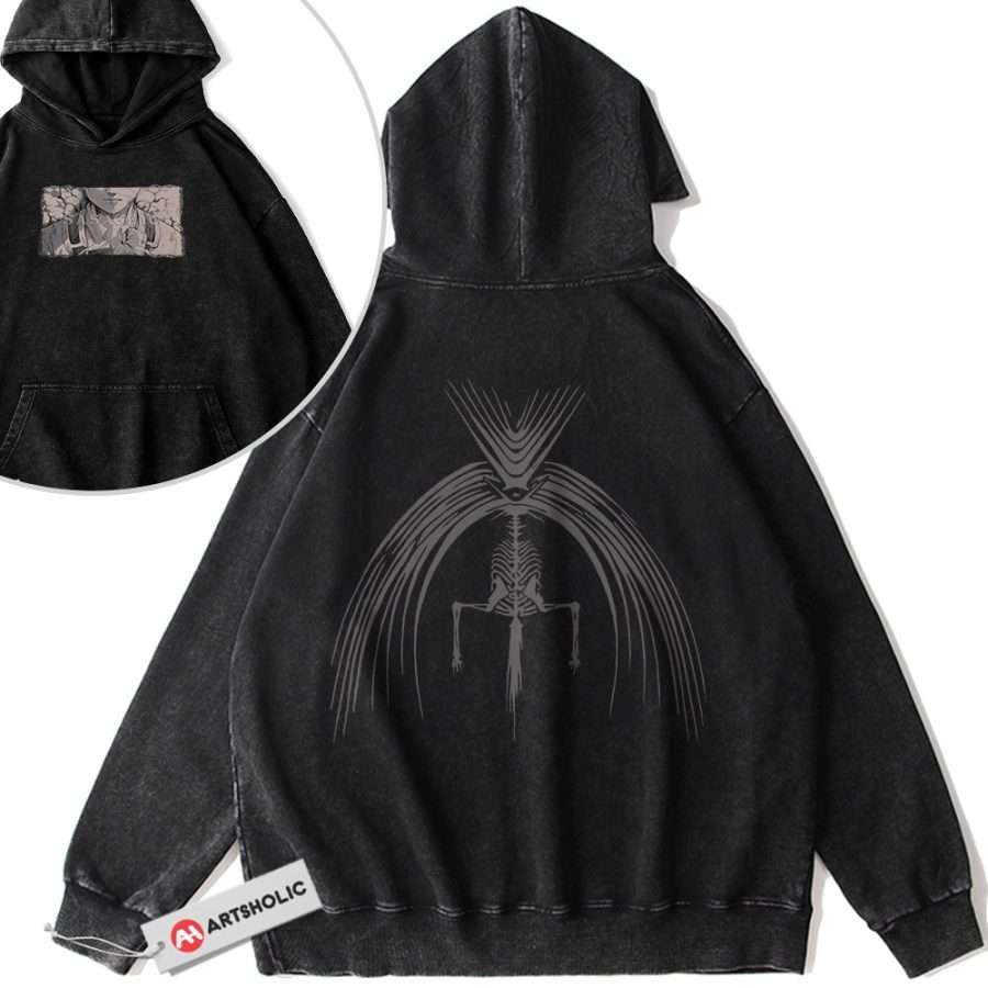 Alternative view of Eren Yeager Hoodie, Attack on Titan Hoodie, AOT Hoodie, Anime Hoodie, Vintage Hoodie 2-Sided