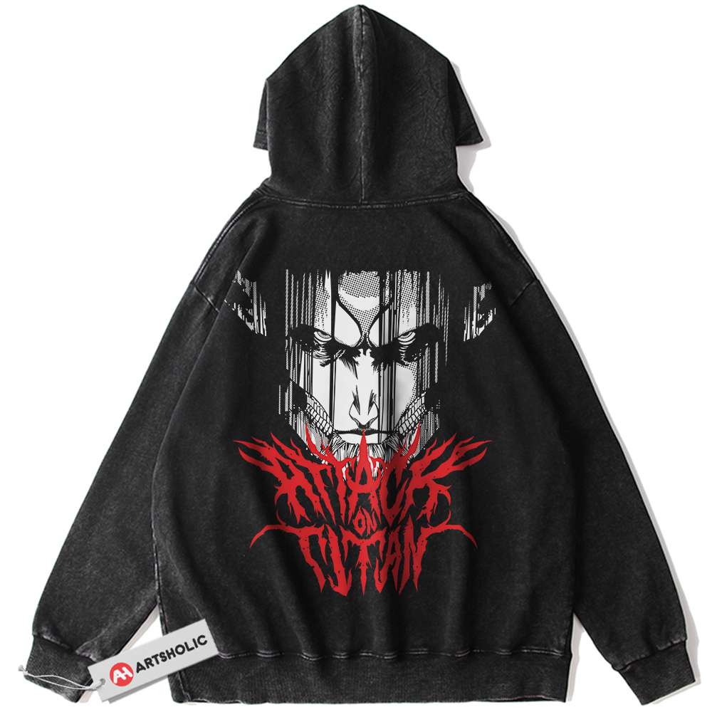 Eren Yeager Hoodie, Attack On Titan Hoodie, AOT Hoodie, Anime Hoodie, Vintage Hoodie