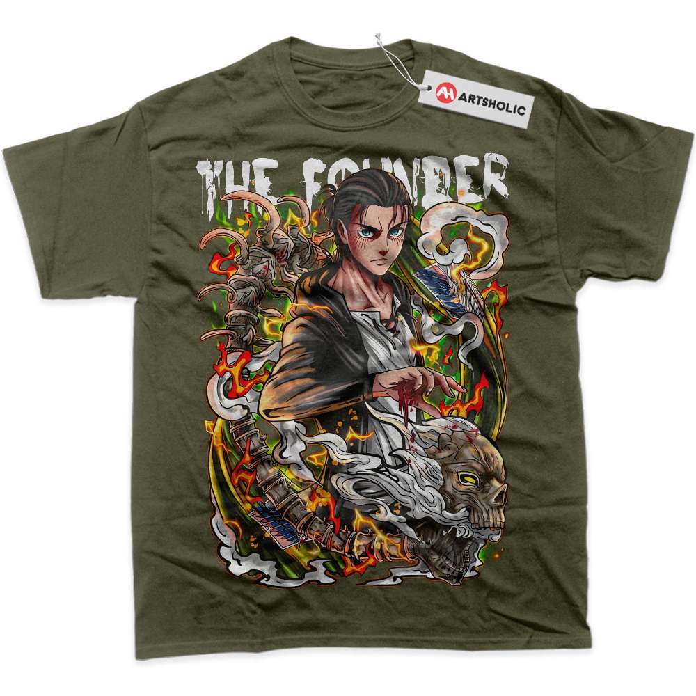 Alternative view of Eren Yeager Shirt, Attack On Titan Shirt, AOT Shirt, Anime Shirt, Graphic T-Shirt