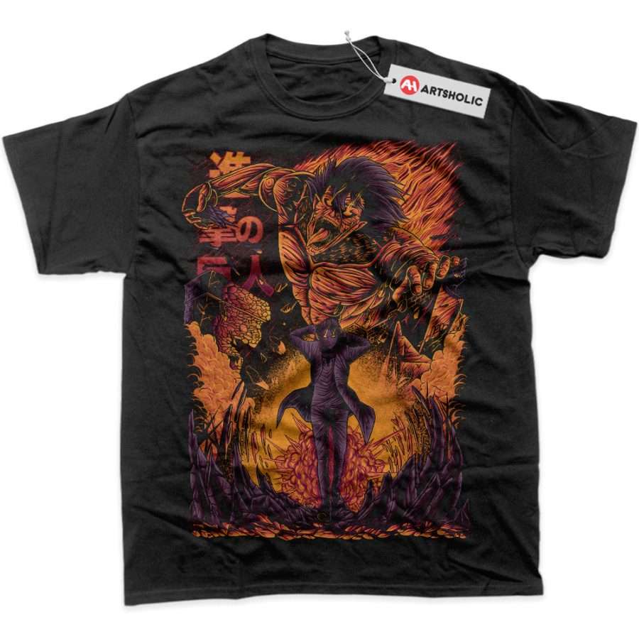 Alternative view of Eren Yeager Shirt, Attack On Titan Shirt, AOT Shirt, Anime Shirt, Graphic T-Shirt