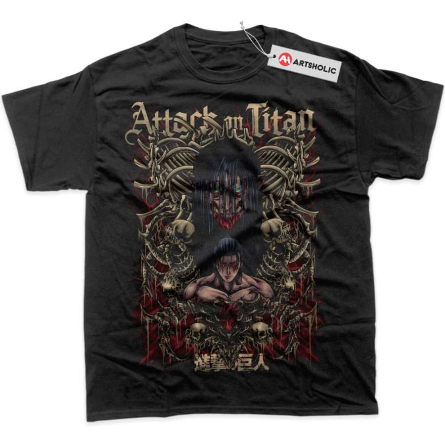 Alternative view of Eren Yeager Shirt, Attack On Titan Shirt, AOT Shirt, Anime Shirt, Graphic T-Shirt