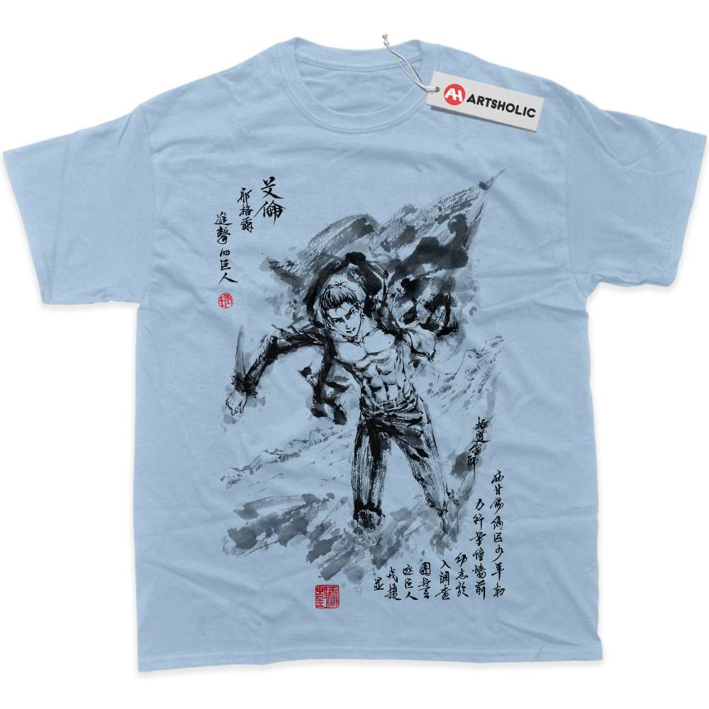 Alternative view of Eren Yeager Shirt, Attack On Titan Shirt, AOT Shirt, Anime Shirt, Graphic T-Shirt