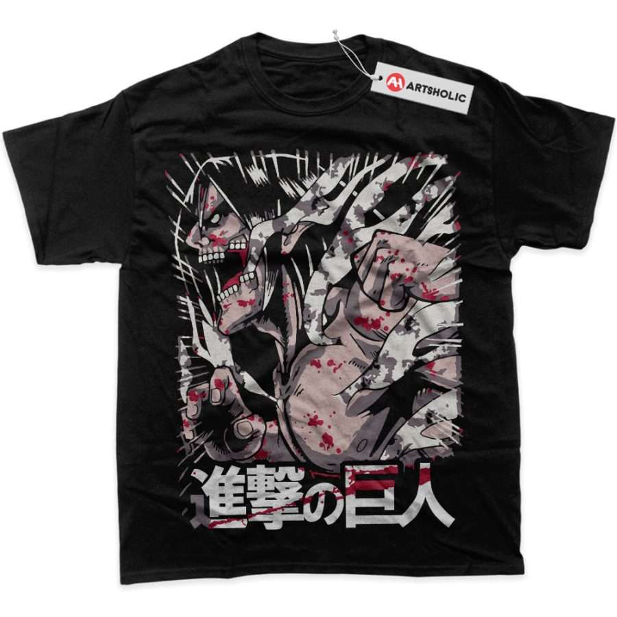 Alternative view of Eren Yeager Shirt, Attack On Titan Shirt, AOT Shirt, Anime Shirt, Graphic T-Shirt