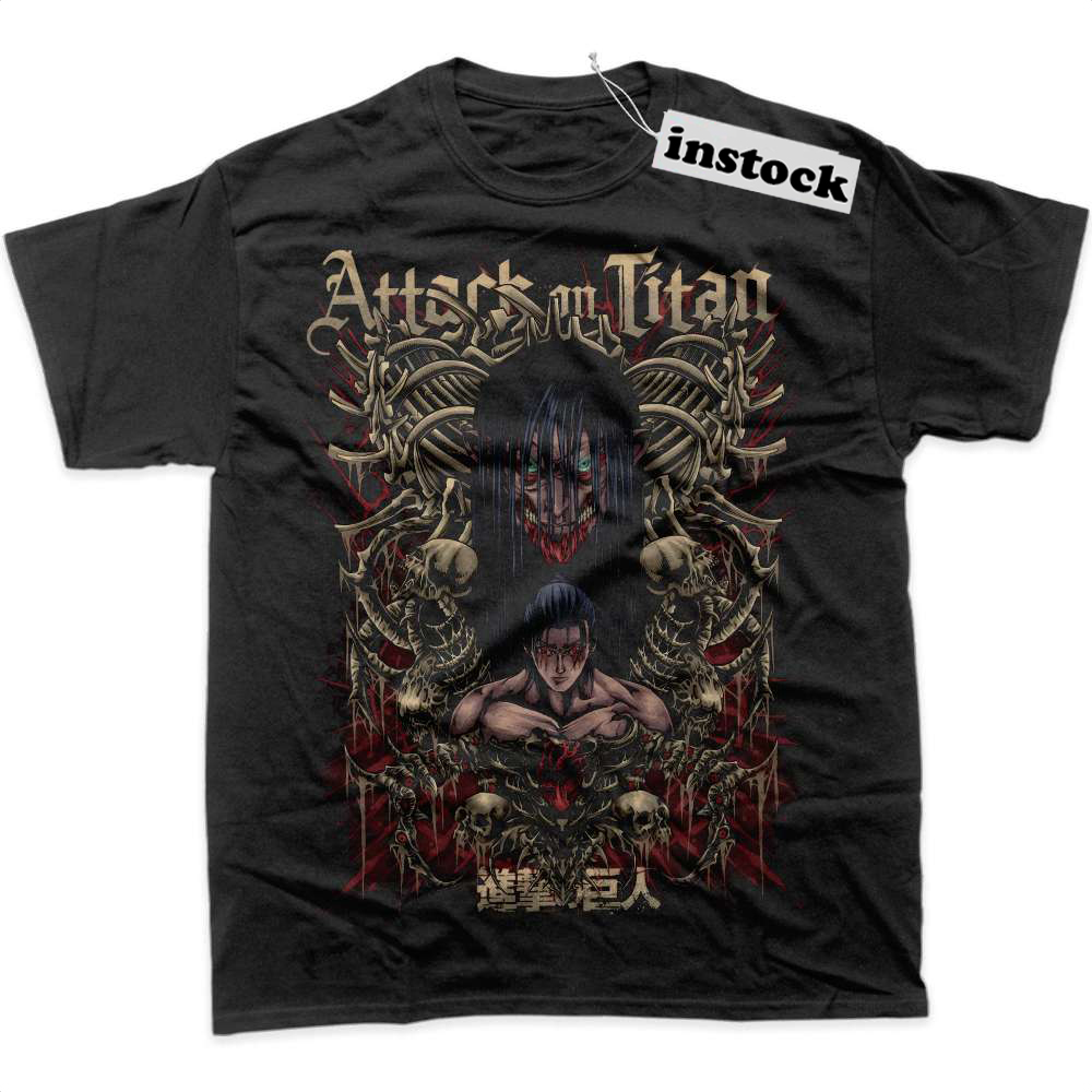 Eren Yeager Shirt, Attack On Titan Shirt, AOT Shirt, Anime Shirt, Graphic T-Shirt