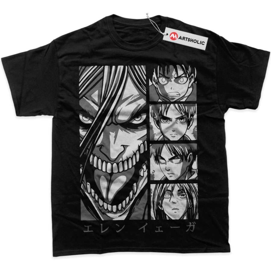 Alternative view of Eren Yeager Shirt, Attack On Titan Shirt, AOT Shirt, Anime Shirt, Graphic T-Shirt