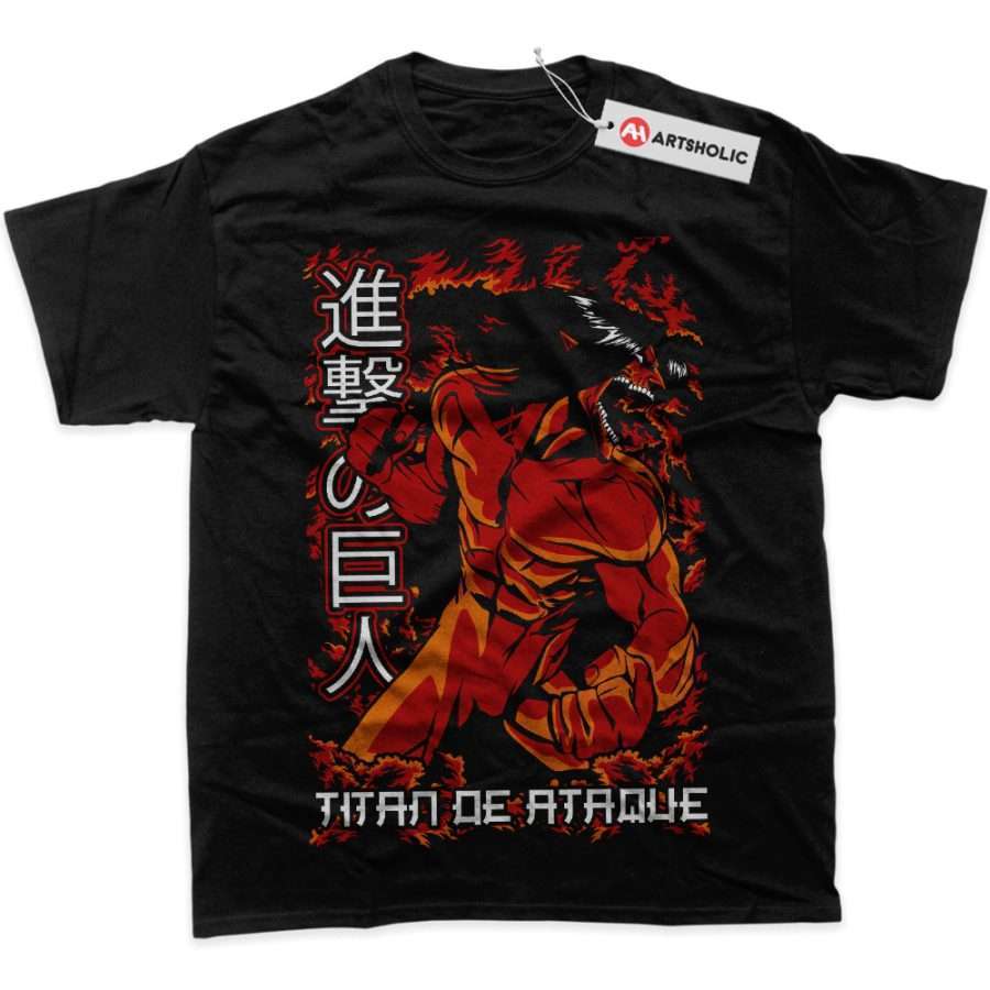 Alternative view of Eren Yeager Shirt, Attack On Titan Shirt, AOT Shirt, Anime Shirt, Graphic Tee