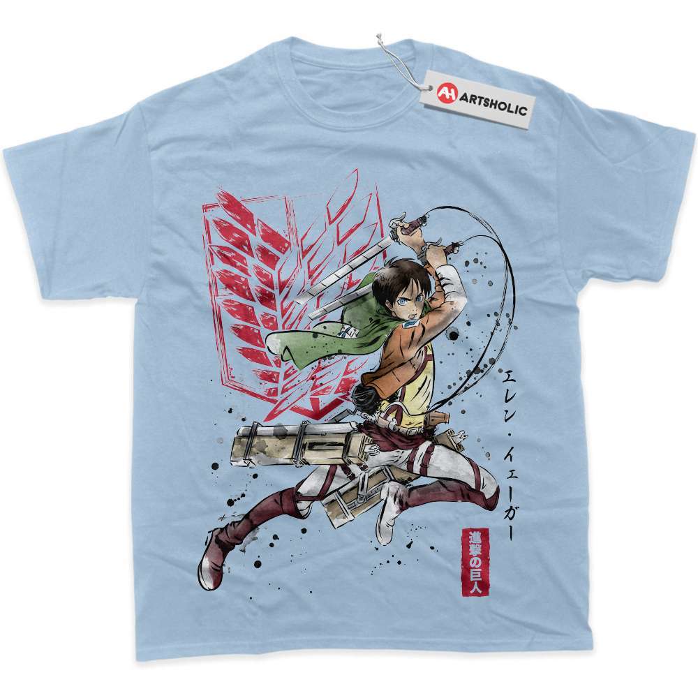 Alternative view of Eren Yeager Shirt, Attack on Titan Shirt, AOT Shirt, Anime Shirt, Graphic Tee