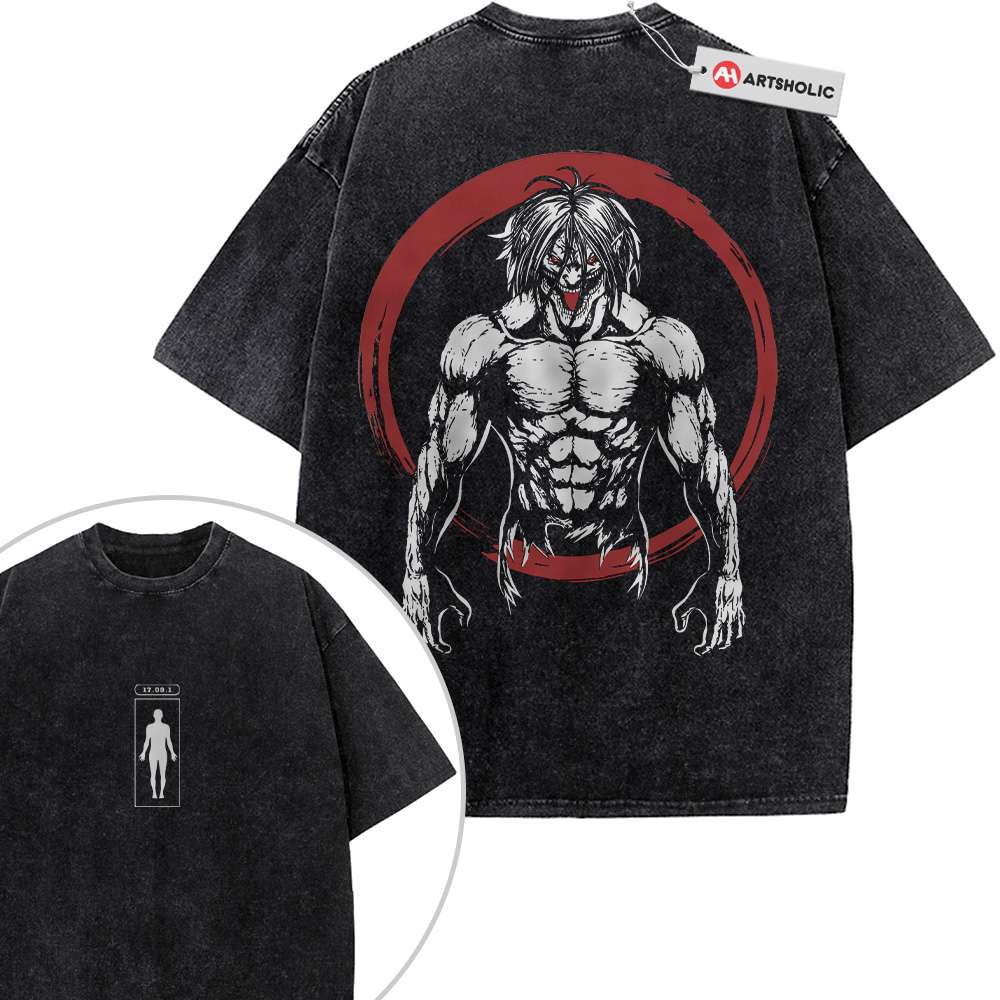 Eren Yeager Shirt, Attack on Titan Shirt, AOT Shirt, Anime Shirt, Vintage T-Shirt 2-Sided