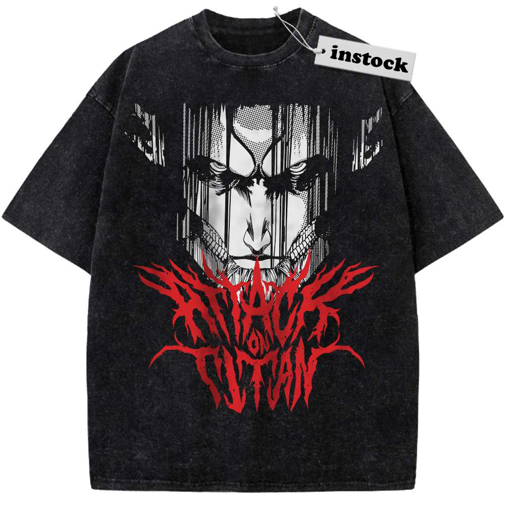 Eren Yeager Shirt, Attack On Titan Shirt, AOT Shirt, Anime Shirt, Vintage T-Shirt