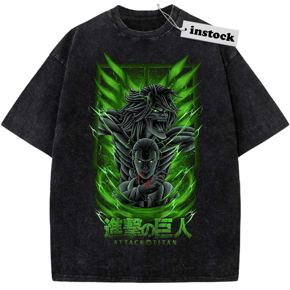 Eren Yeager Shirt, Attack On Titan Shirt, AOT Shirt, Anime Shirt, Vintage T-Shirt