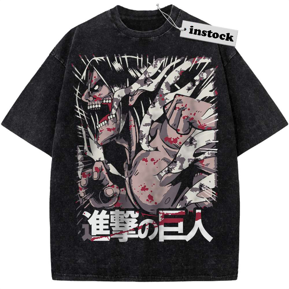 Eren Yeager Shirt, Attack On Titan Shirt, AOT Shirt, Anime Shirt, Vintage T-Shirt