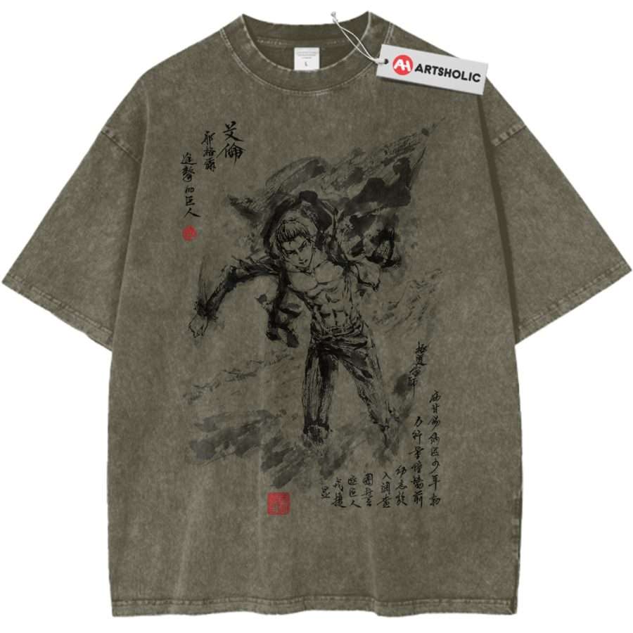 Alternative view of Eren Yeager Shirt, Attack On Titan Shirt, AOT Shirt, Anime Shirt, Vintage T-Shirt