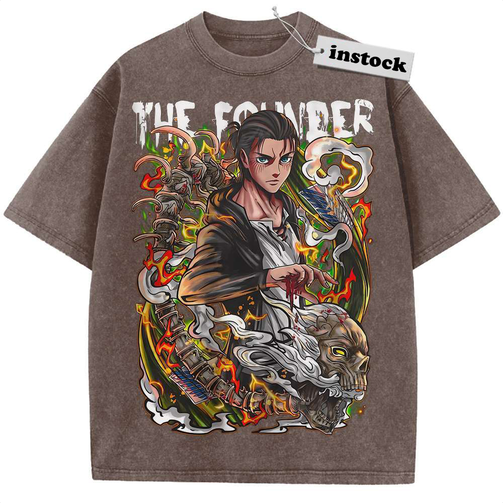 Eren Yeager Shirt, Attack On Titan Shirt, AOT Shirt, Anime Shirt, Vintage T-Shirt