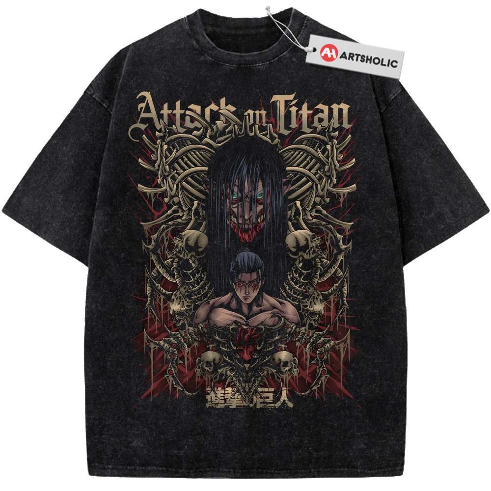 Eren Yeager Shirt, Attack On Titan Shirt, AOT Shirt, Anime Shirt, Vintage T-Shirt
