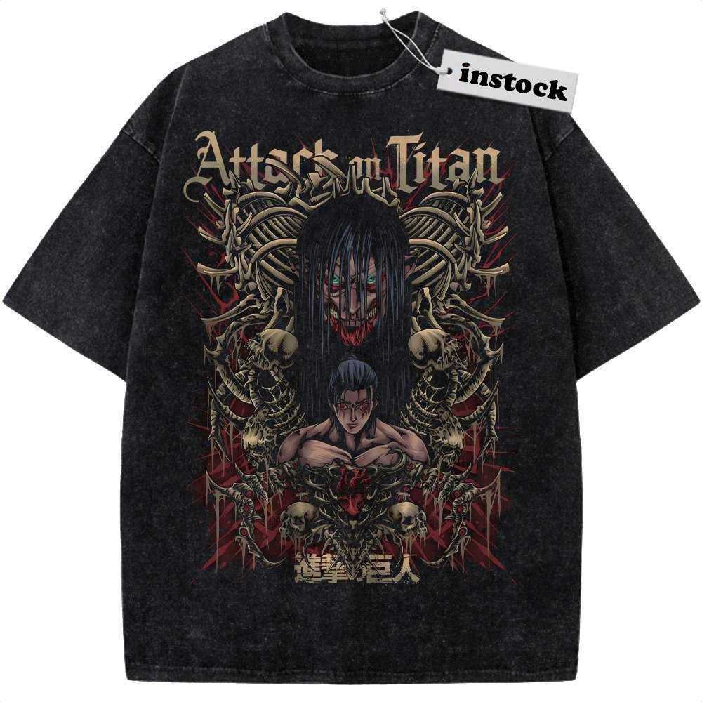 Eren Yeager Shirt, Attack On Titan Shirt, AOT Shirt, Anime Shirt, Vintage T-Shirt