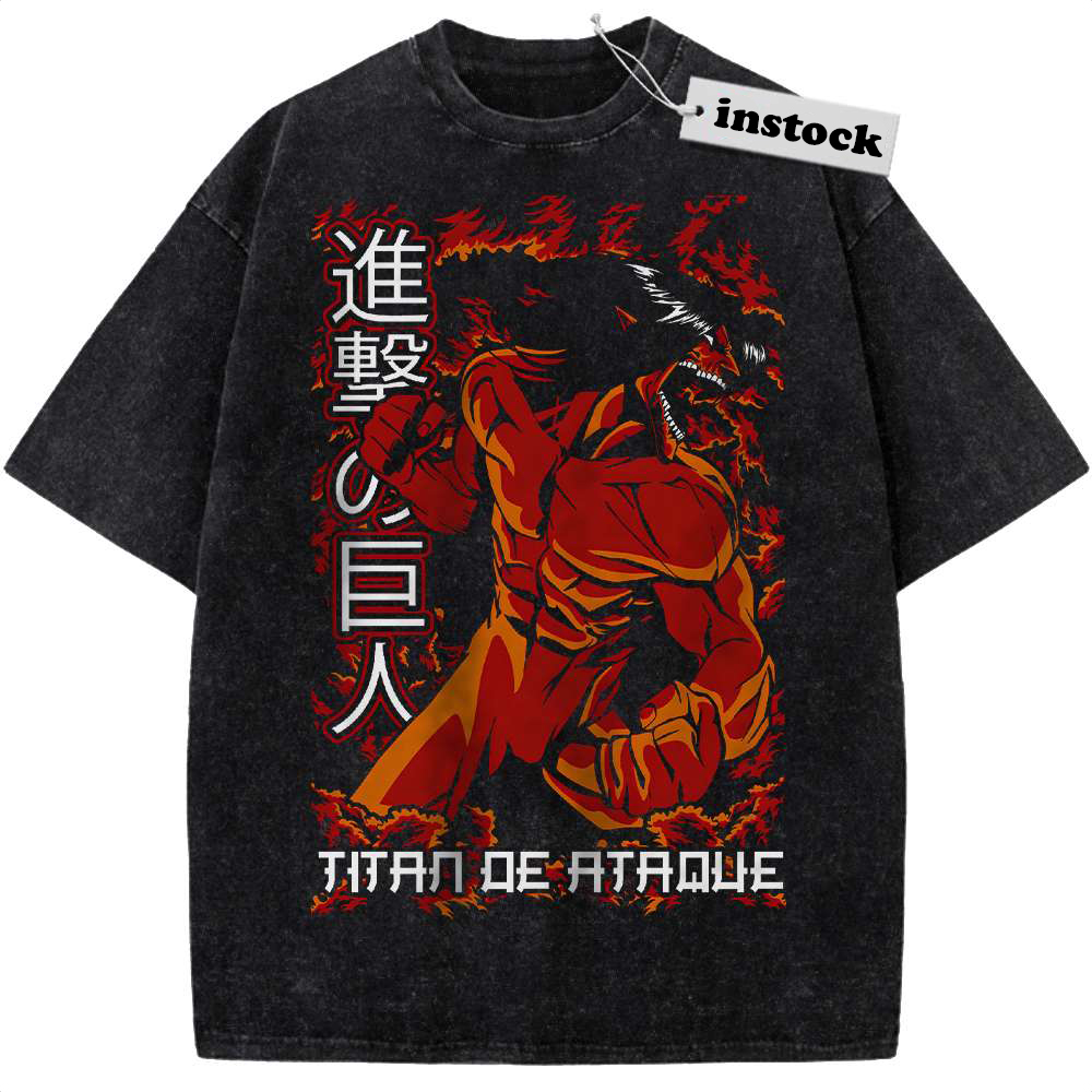 Eren Yeager Shirt, Attack On Titan Shirt, AOT Shirt, Anime Shirt, Vintage Tee