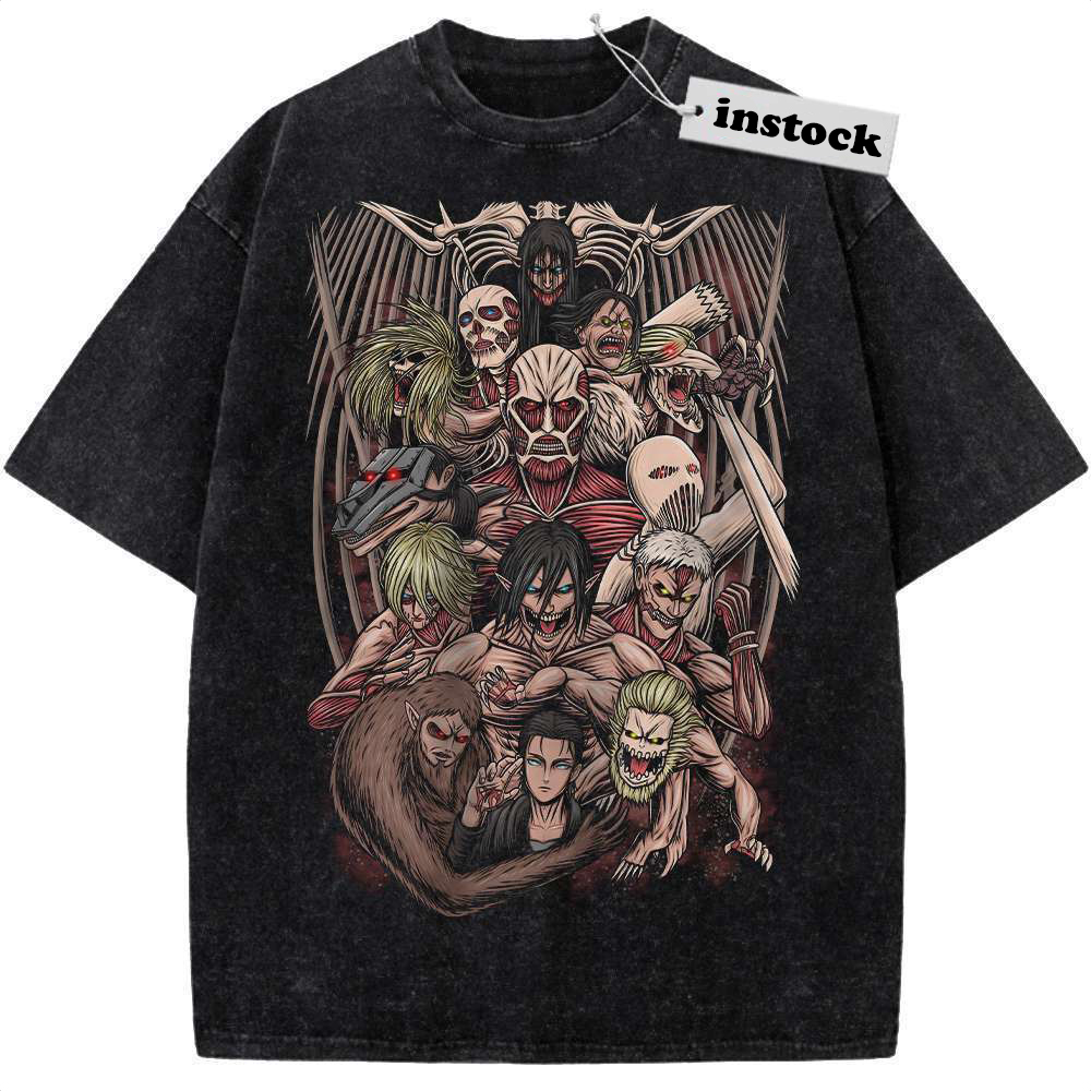Eren Yeager Shirt, Attack On Titan Shirt, AOT Shirt, Anime Shirt, Vintage Tee