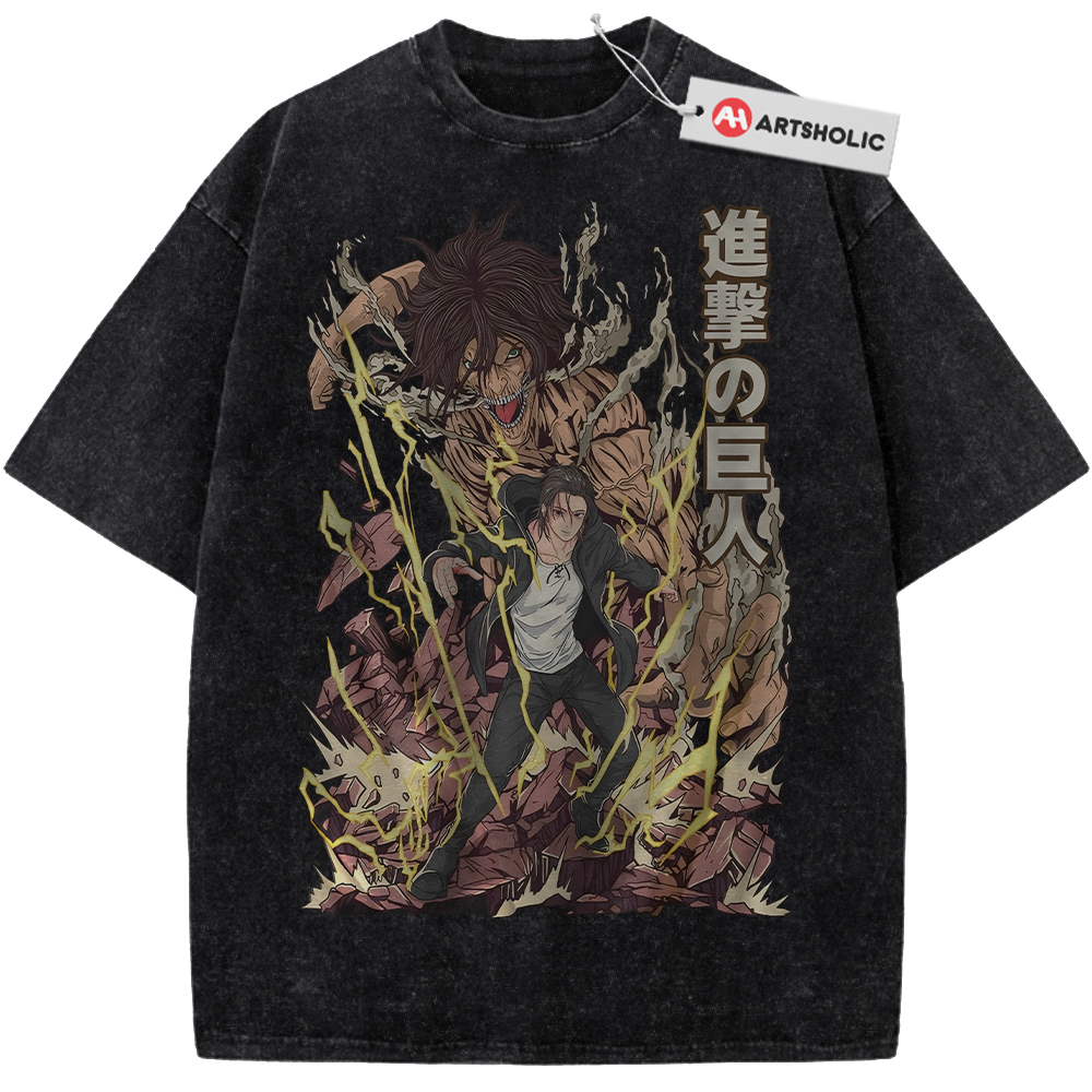 Eren Yeager Shirt, Attack On Titan Shirt, AOT Shirt, Anime Shirt, Vintage Tee