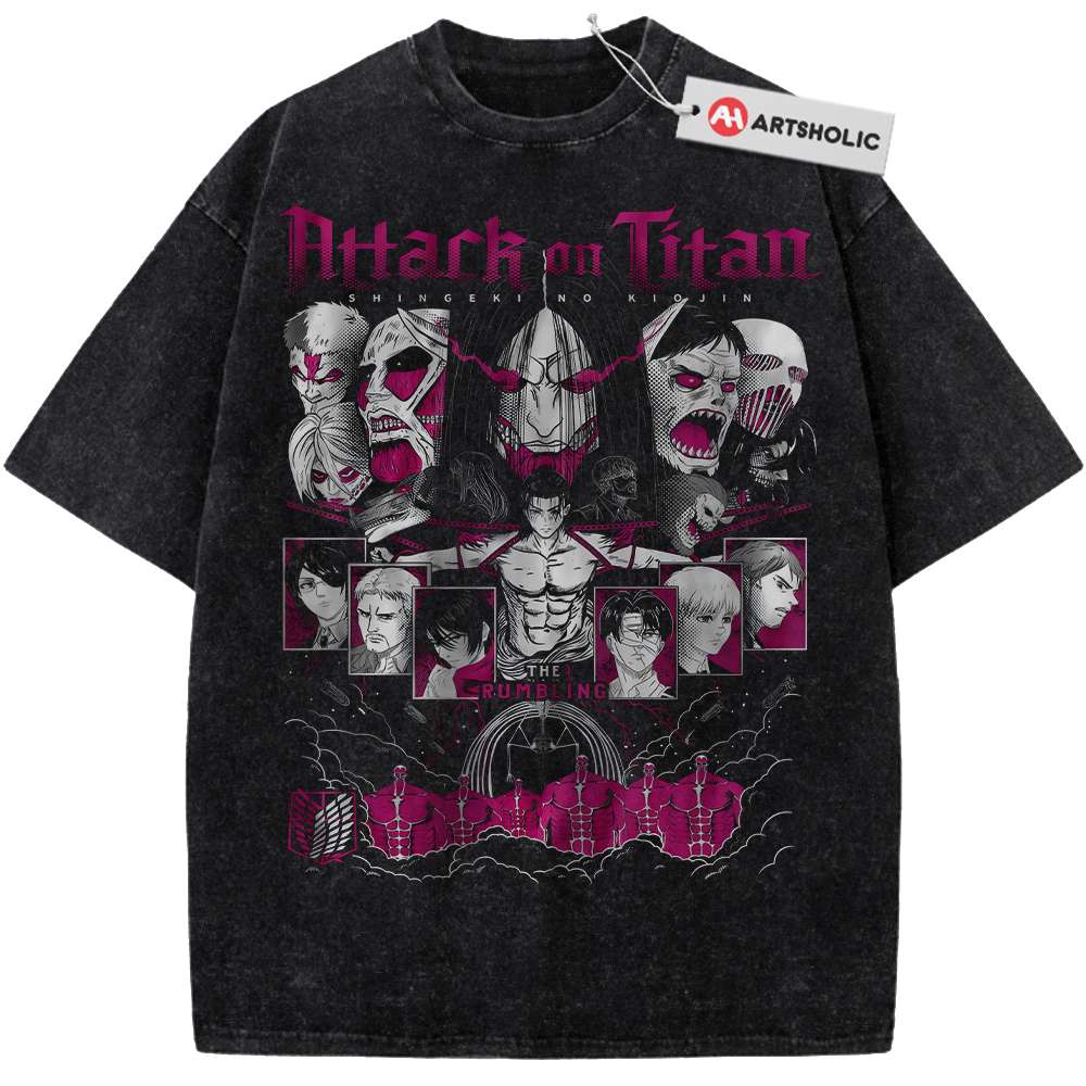 Eren Yeager Shirt, Attack on Titan Shirt, AOT Shirt, Anime Shirt, Vintage Tee