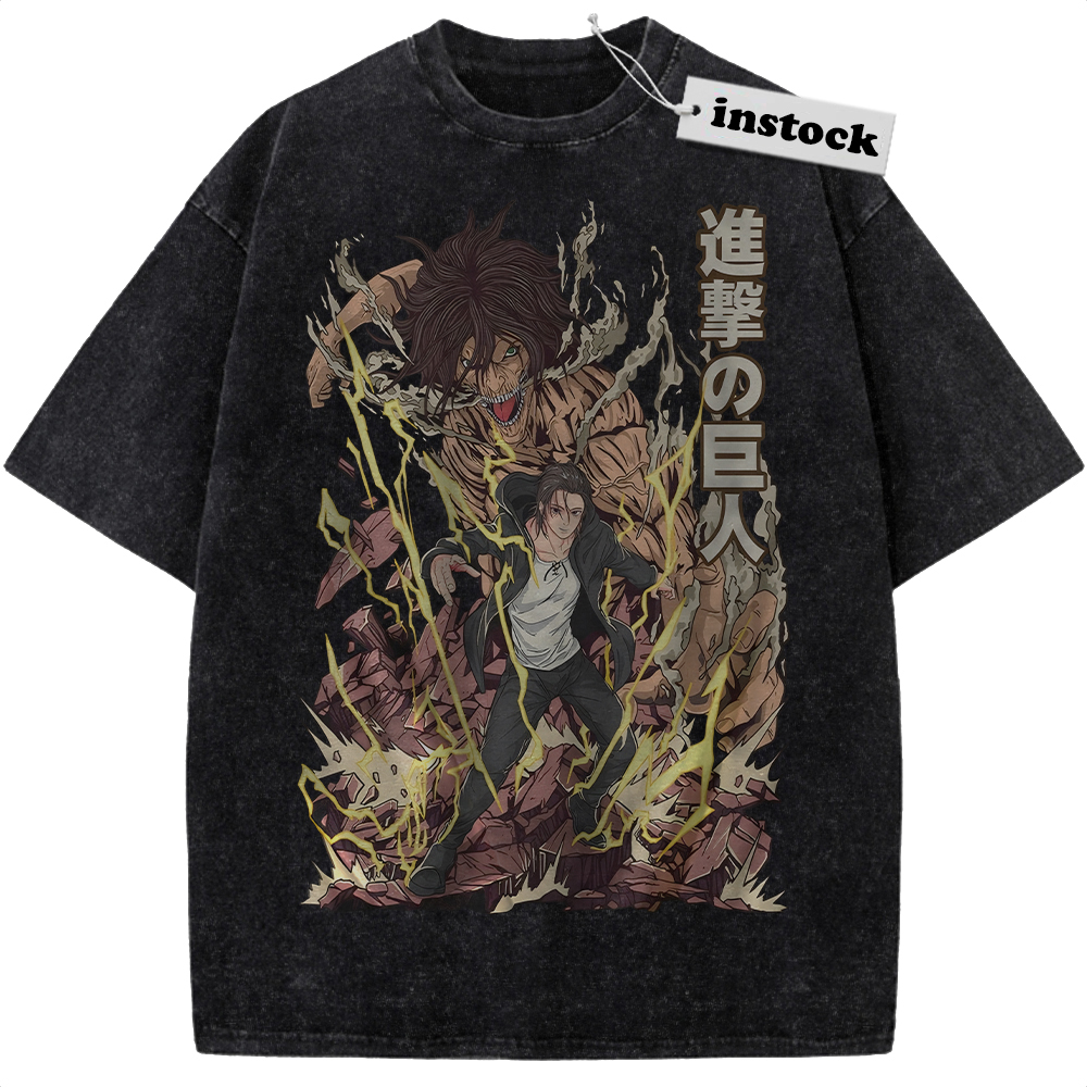 Eren Yeager Shirt, Attack On Titan Shirt, AOT Shirt, Anime Shirt, Vintage Tee