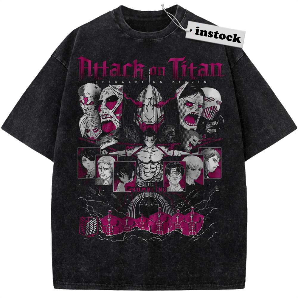 Eren Yeager Shirt, Attack on Titan Shirt, AOT Shirt, Anime Shirt, Vintage Tee