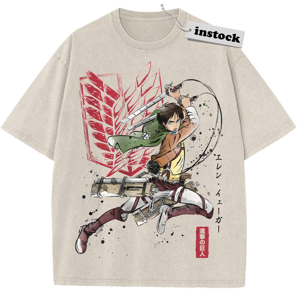 Eren Yeager Shirt, Attack on Titan Shirt, AOT Shirt, Anime Shirt, Vintage Tee