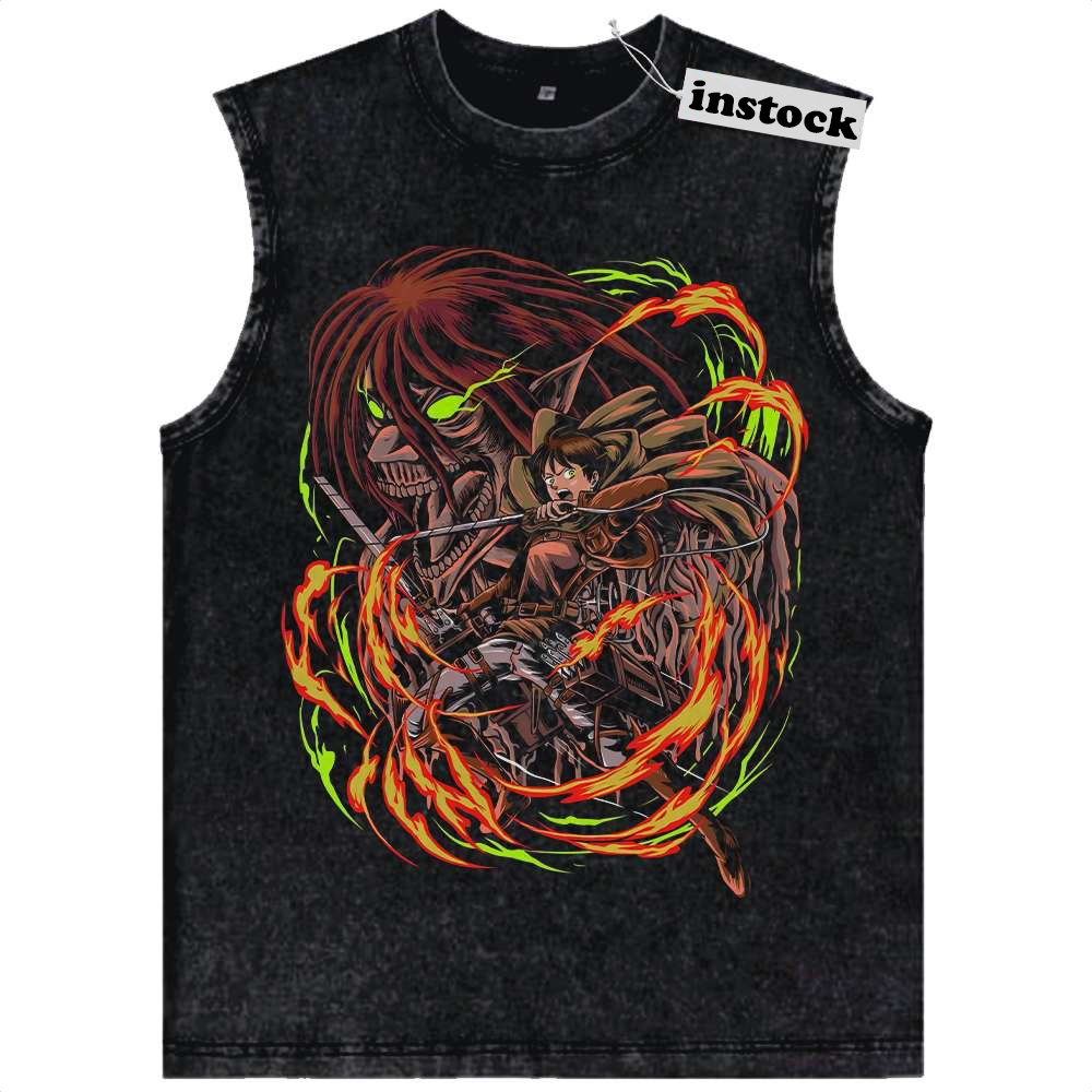 Eren Yeager Tank Top, Attack On Titan Tank Top, AOT Tank Top, Anime Tank Top, Vintage Tank Top