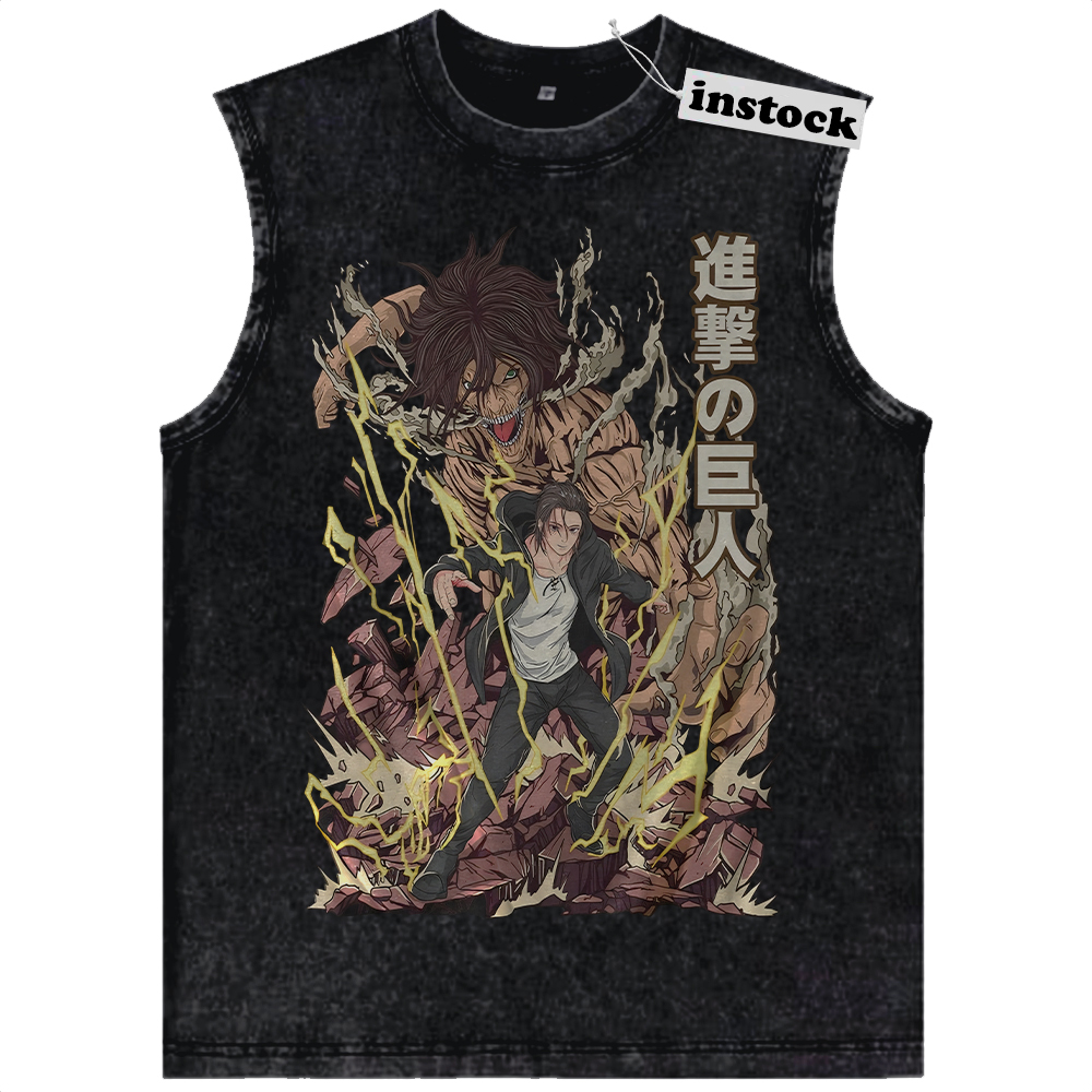 Eren Yeager Tank Top, Attack On Titan Tank Top, AOT Tank Top, Anime Tank Top, Vintage Tank Top