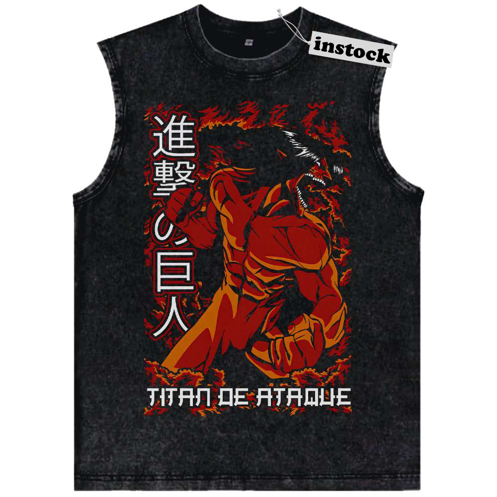 Eren Yeager Tank Top, Attack On Titan Tank Top, AOT Tank Top, Anime Tank Top, Vintage Tank Top