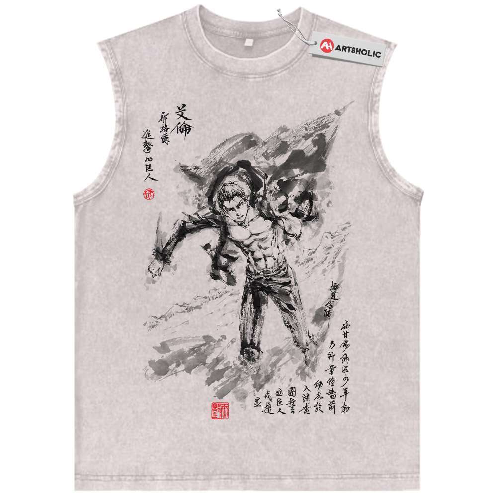 Eren Yeager Tank Top, Attack On Titan Tank Top, AOT Tank Top, Anime Tank Top, Vintage Tank Top