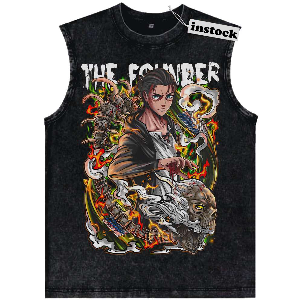 Eren Yeager Tank Top, Attack On Titan Tank Top, AOT Tank Top, Anime Tank Top, Vintage Tank Top